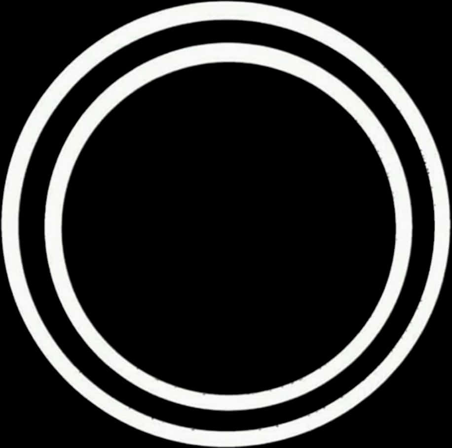 Concentric Circles Blackand White PNG Image