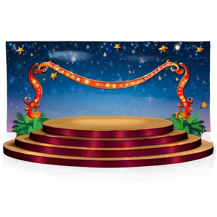 Concert Stage Under Stars Png 30 PNG Image