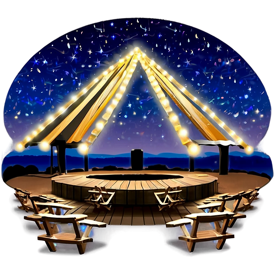 Concert Stage Under Stars Png 45 PNG Image