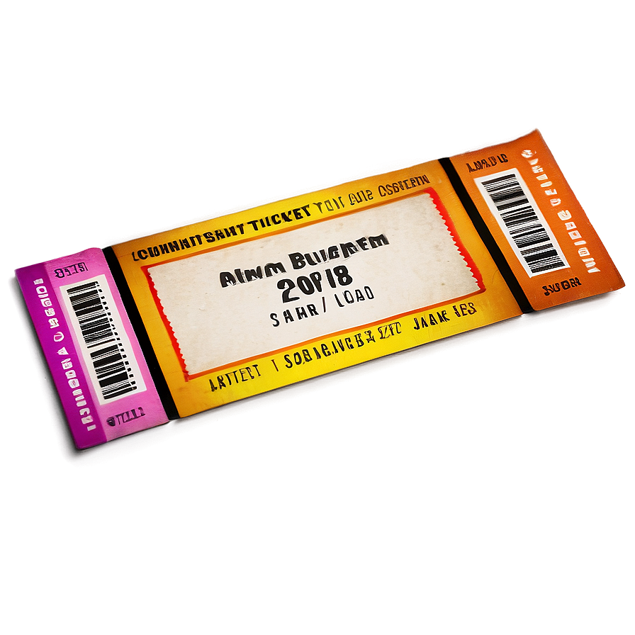 Concert Ticket Png 05252024 PNG Image