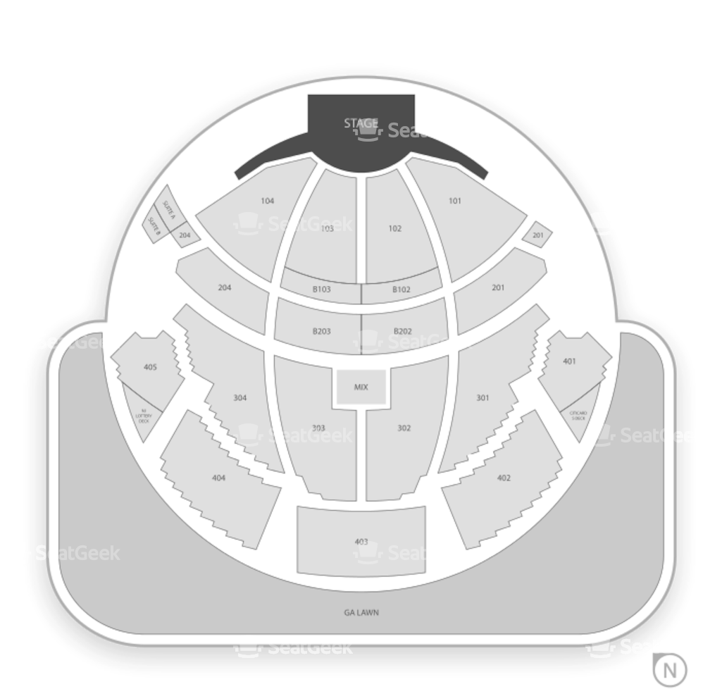 Concert Venue Seating Chart PNG Image