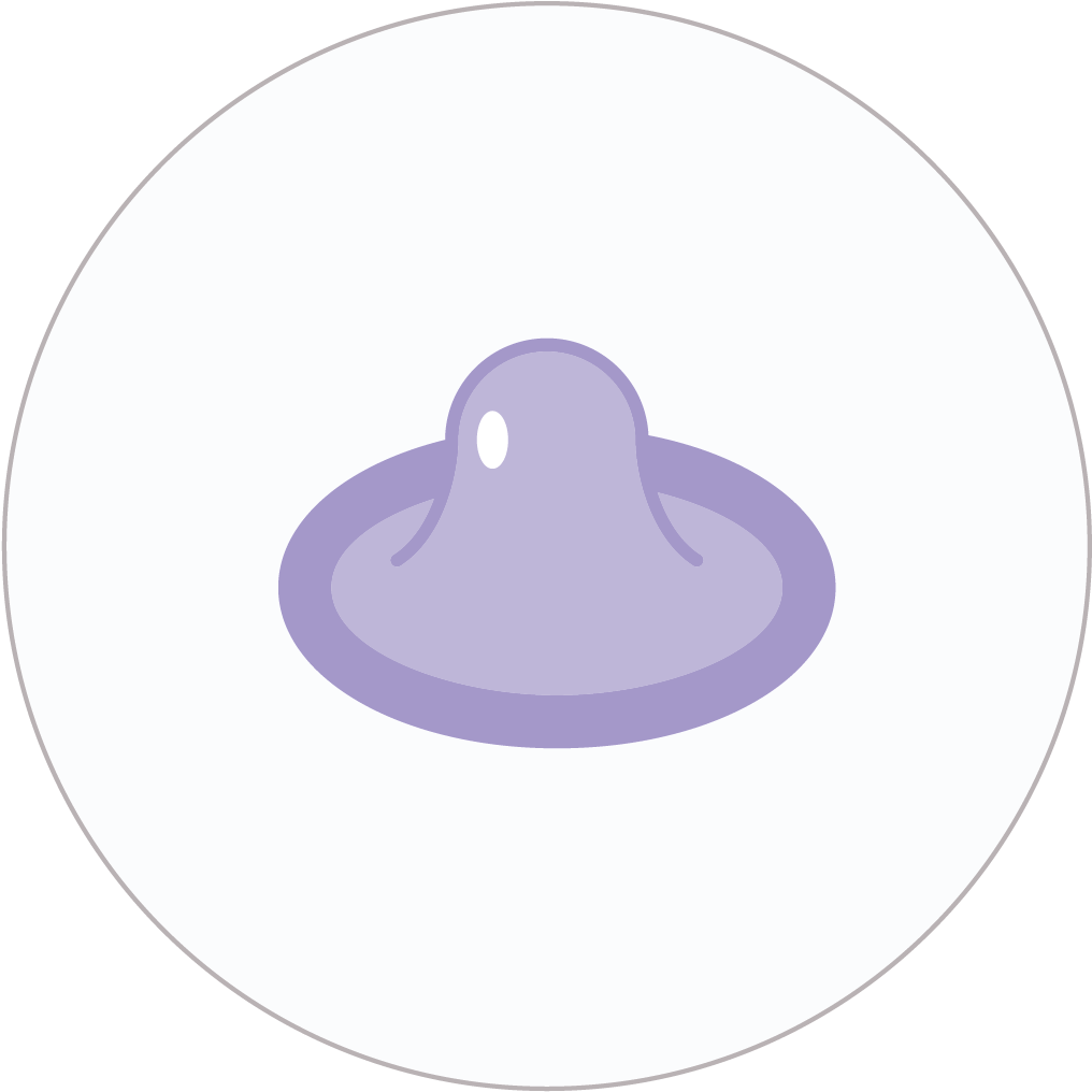 Condom Icon Purple PNG Image