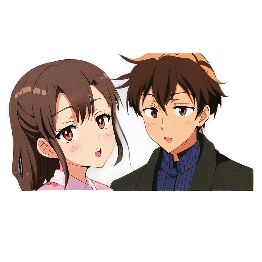 Confession Scene Anime Blush Png Kwo PNG Image