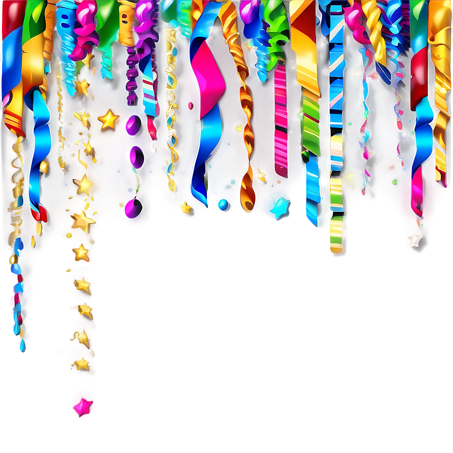 Confetti And Streamers Png Fmo85 PNG Image