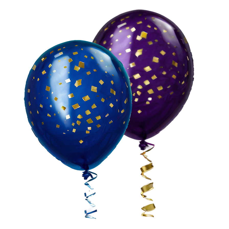 Confetti Balloons Png Nvr PNG Image