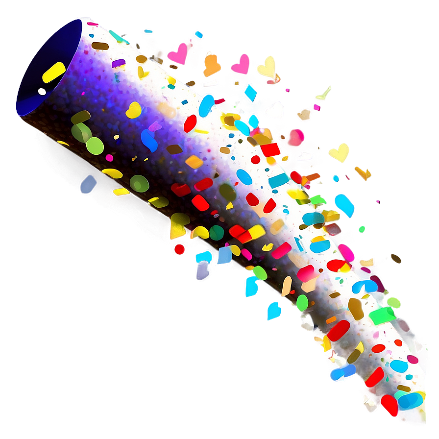 Confetti Cannon Celebration Png Xsy PNG Image