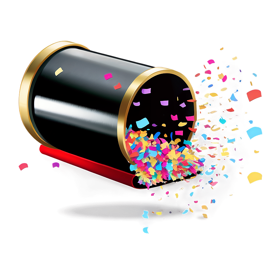 Confetti Cannon Surprise Party Png 13 PNG Image