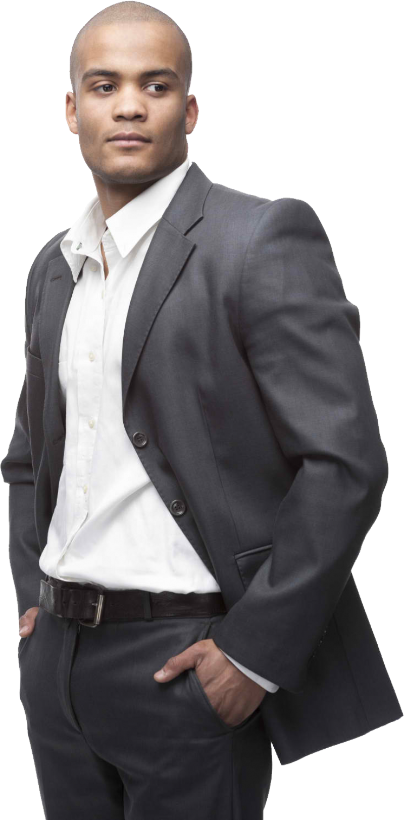 Confident Businessman Portrait PNG Image