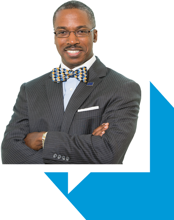 Confident Businessmanwith Bowtie PNG Image