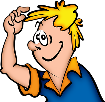 Confident Cartoon Teenager PNG Image