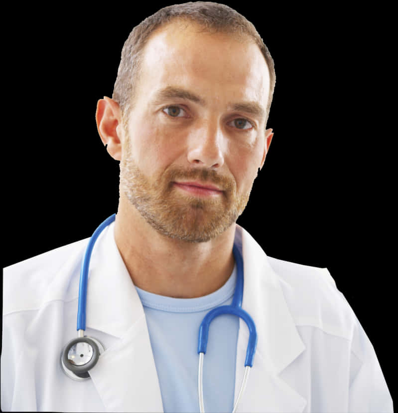 Confident Male Doctor Portrait PNG Image