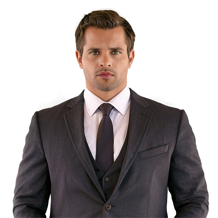 Confident Man In Suit Png 06262024 PNG Image