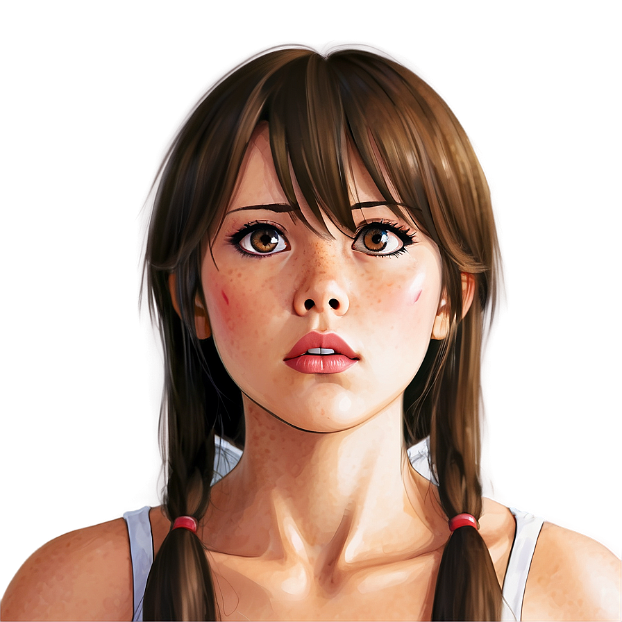 Confused Anime Face Png 06122024 PNG Image