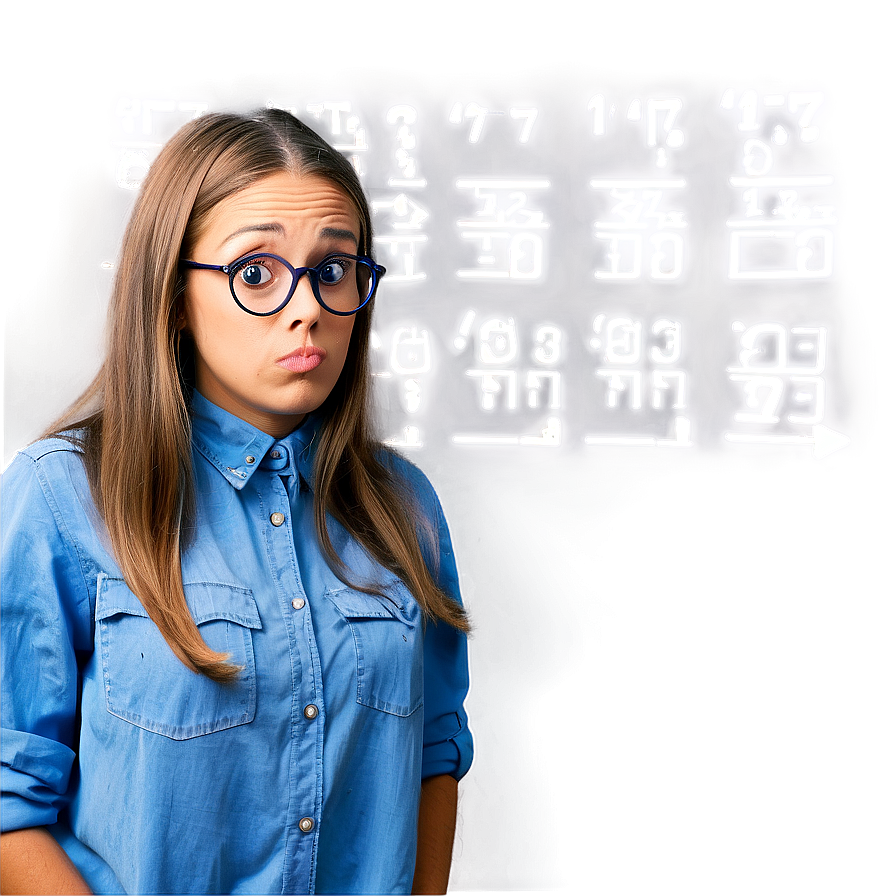 Confused Math Lady Meme Png Ffj PNG Image