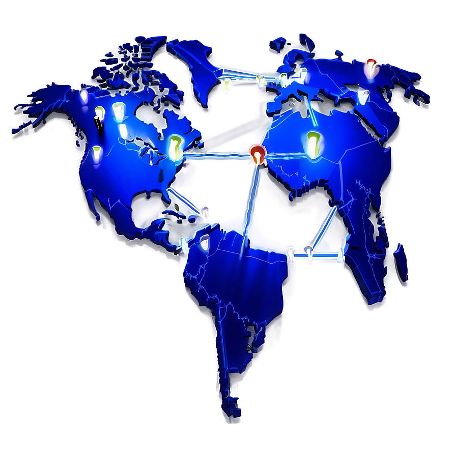 Connect World Map Links Png Dmk PNG Image