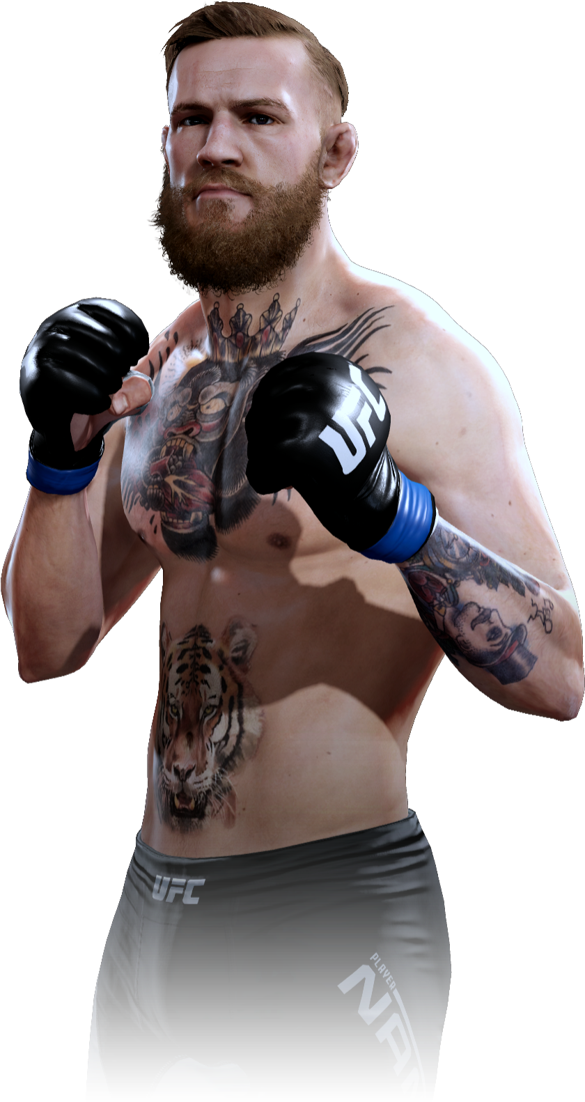 Conor Mc Gregor U F C Fighter Pose PNG Image