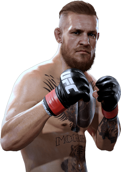 Conor Mc Gregor U F C Fighter Pose PNG Image