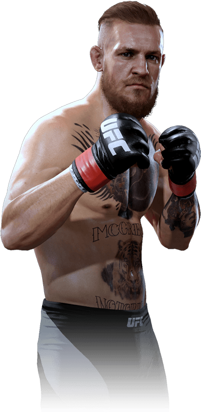 Conor Mc Gregor U F C Fighter Pose PNG Image