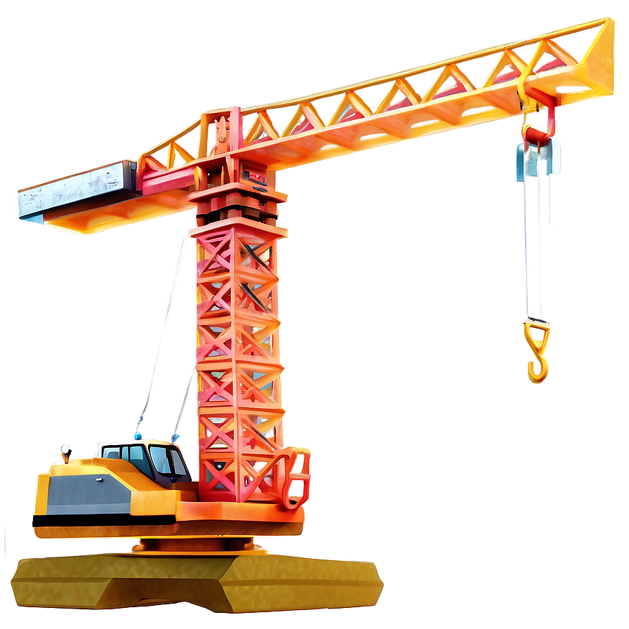 Construction Site Crane Sunset Png 42 PNG Image