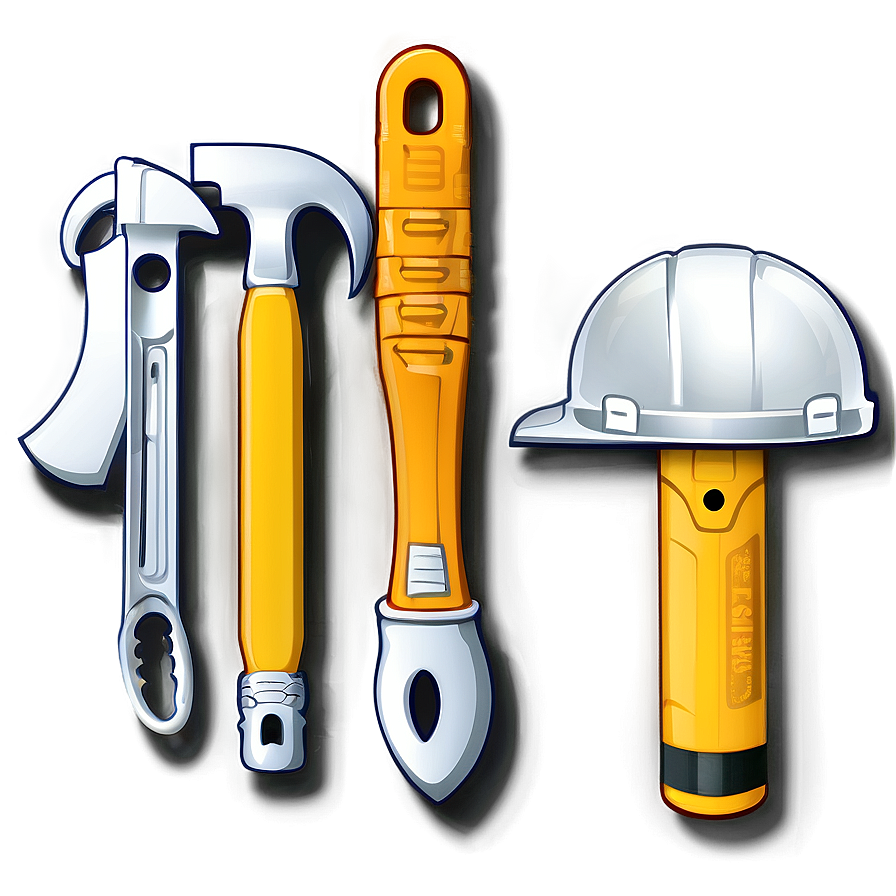 Construction Tools Outline Png Uoj50 PNG Image