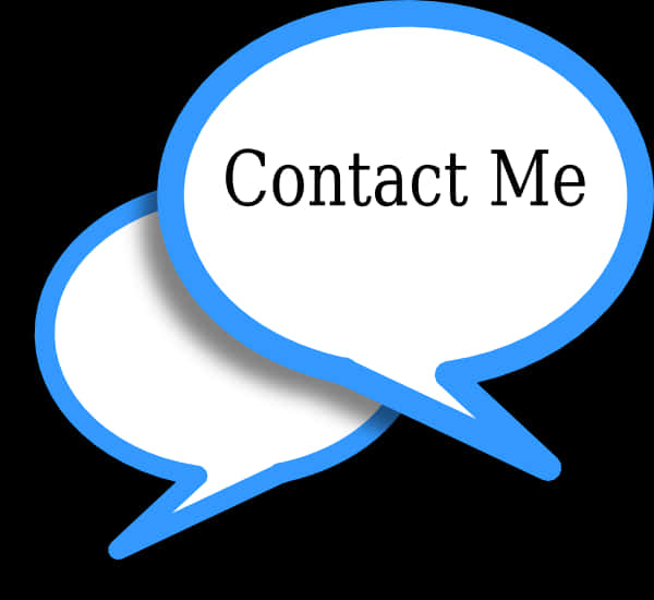 Contact Me Chat Bubbles PNG Image