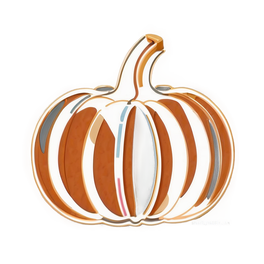 Contemporary Pumpkin Outline Png 06202024 PNG Image