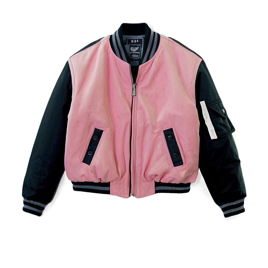 Contrast Sleeve Bomber Png Vre25 PNG Image