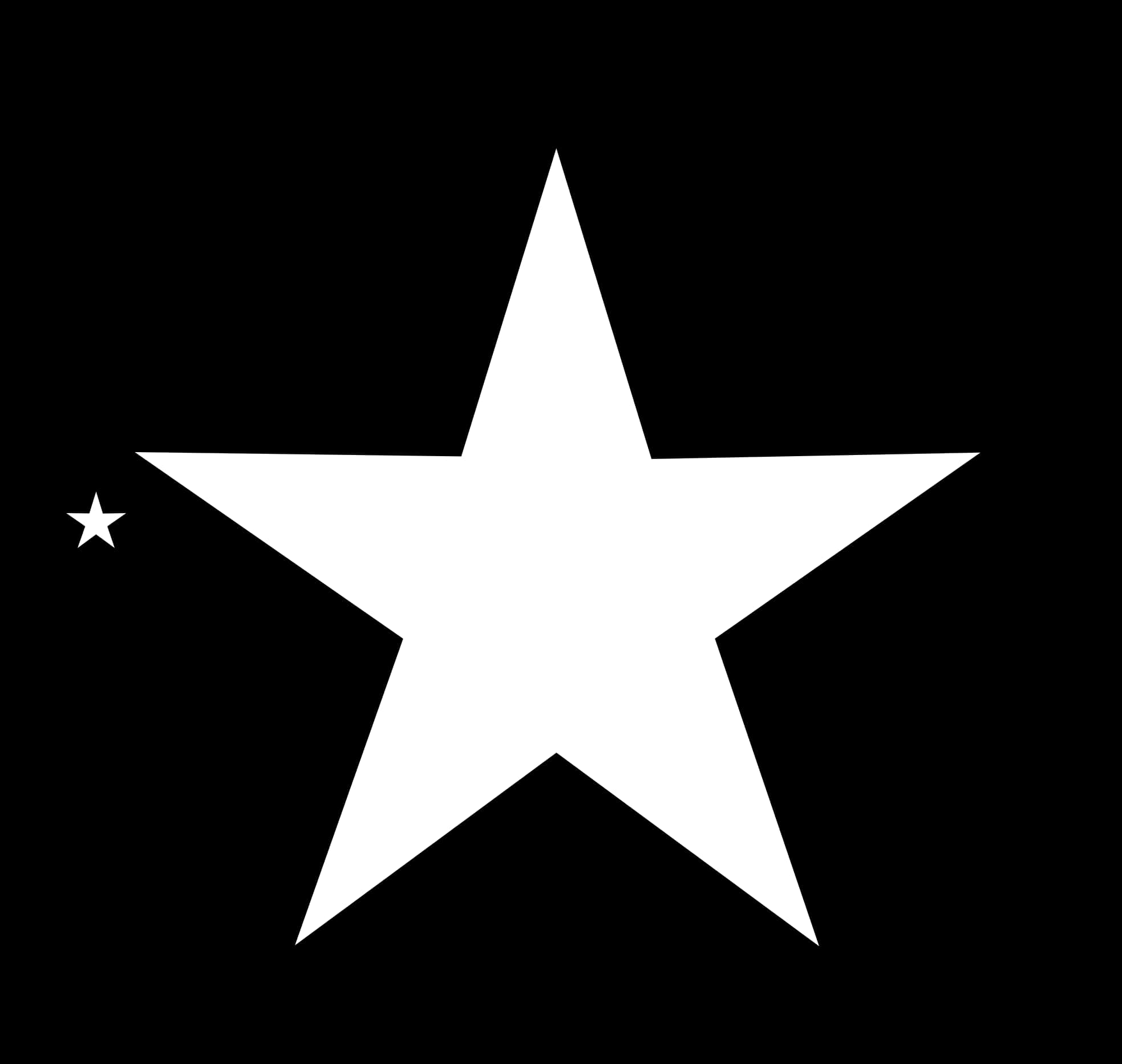 Contrasting Stars Black Background PNG Image