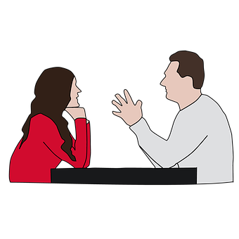 Conversationat Table Illustration PNG Image