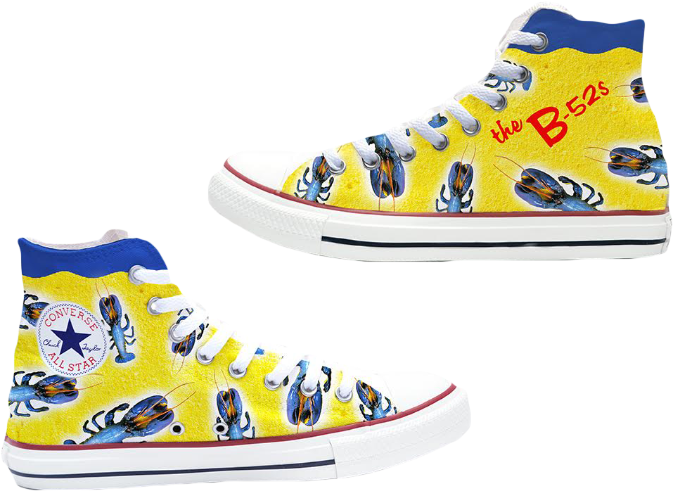 Converse B52s Lobster Design Sneakers PNG Image