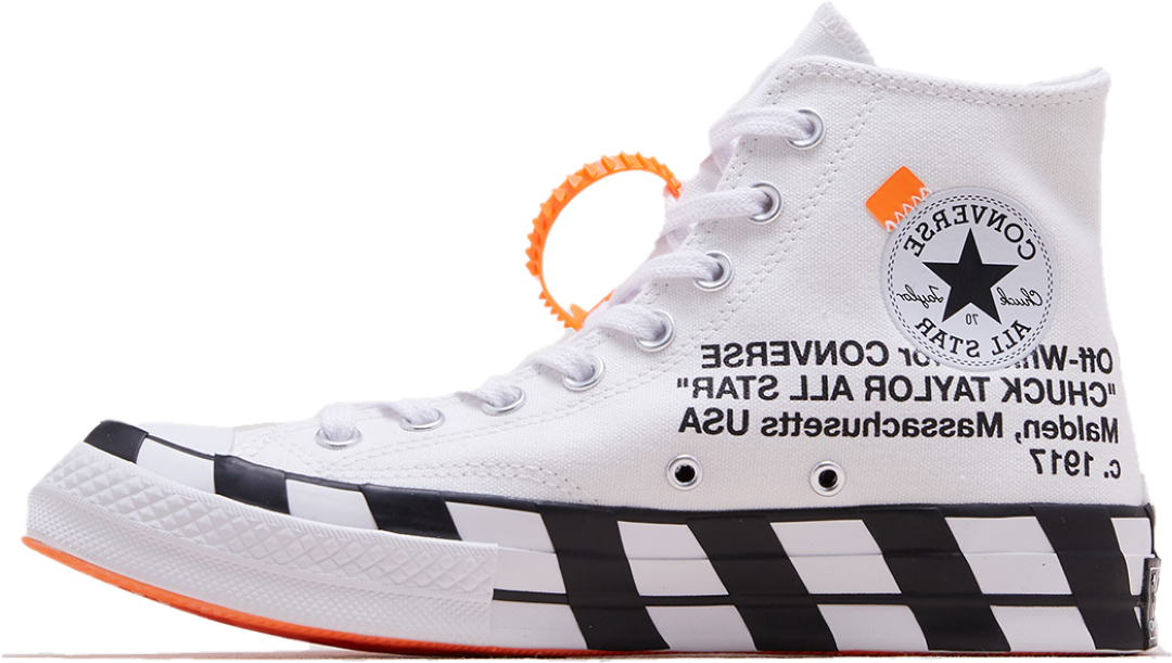 Converse Chuck Taylor Off White Side View.png PNG Image