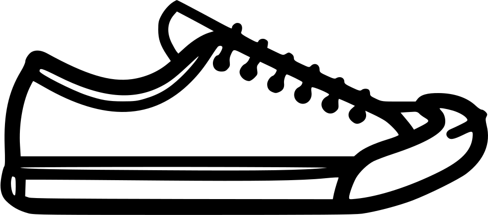 Converse Sneaker Silhouette PNG Image