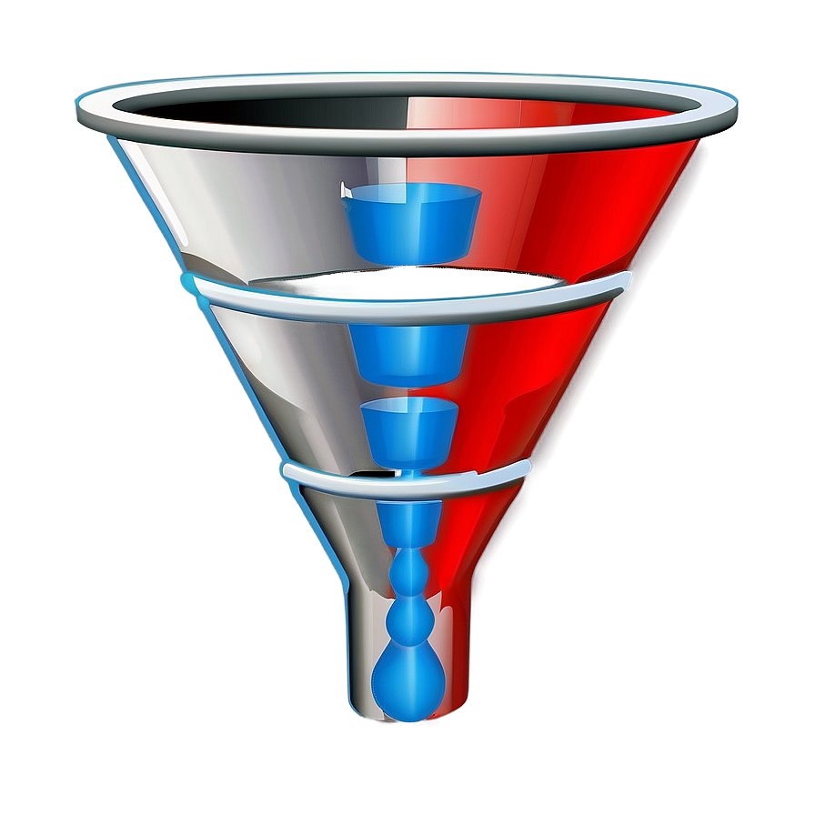 Conversion Funnel Illustration Png Qxf PNG Image