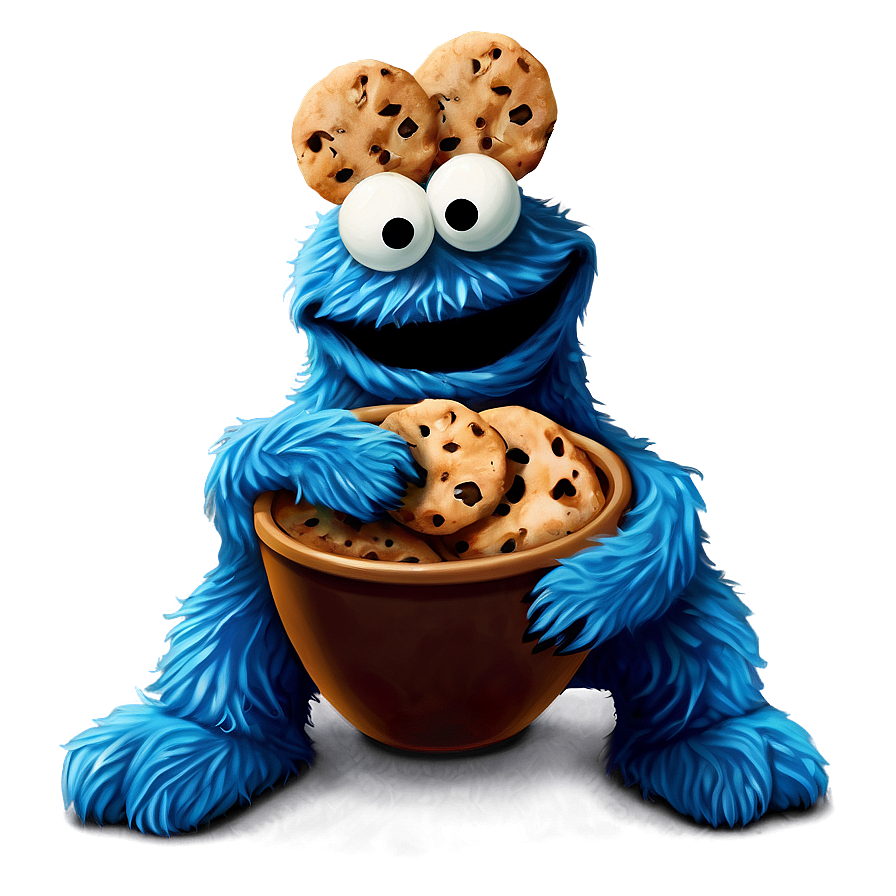 Cookie Monster Digital Art Png 05212024 PNG Image