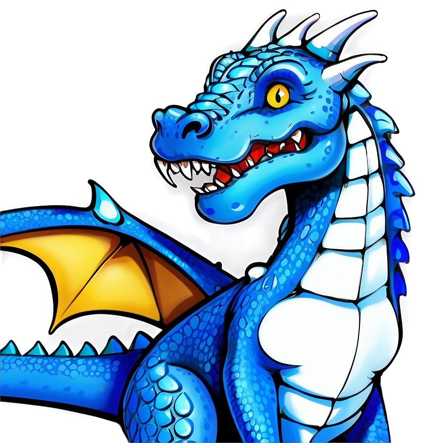 Cool Blue Dragon Wallpaper Png 06252024 PNG Image