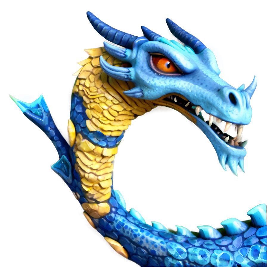 Cool Blue Dragon Wallpaper Png 06252024 PNG Image