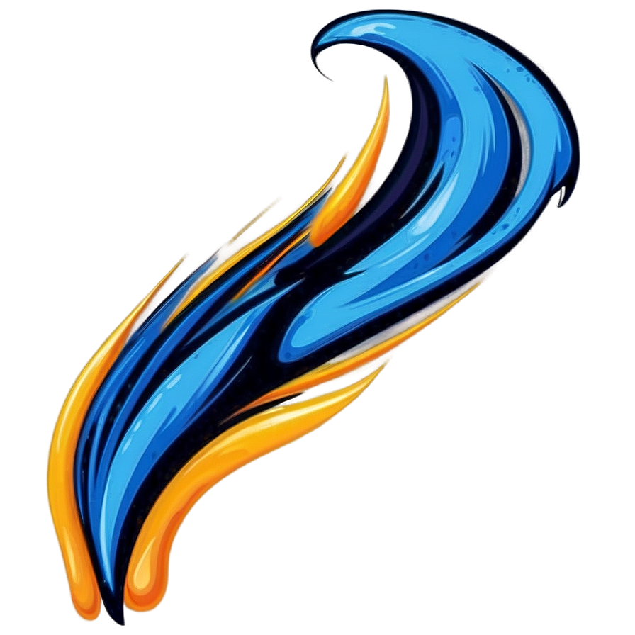 Cool Blue Flame Illustration Png Elv21 PNG Image