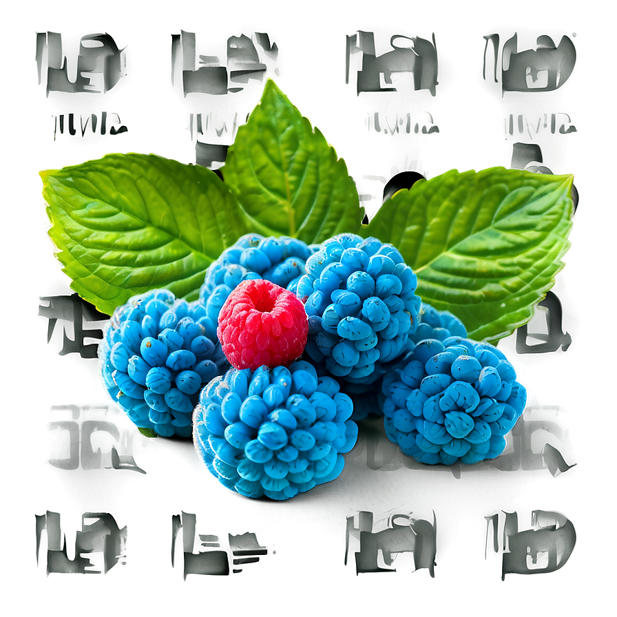 Cool Blue Raspberry Treat Png Gsb24 PNG Image