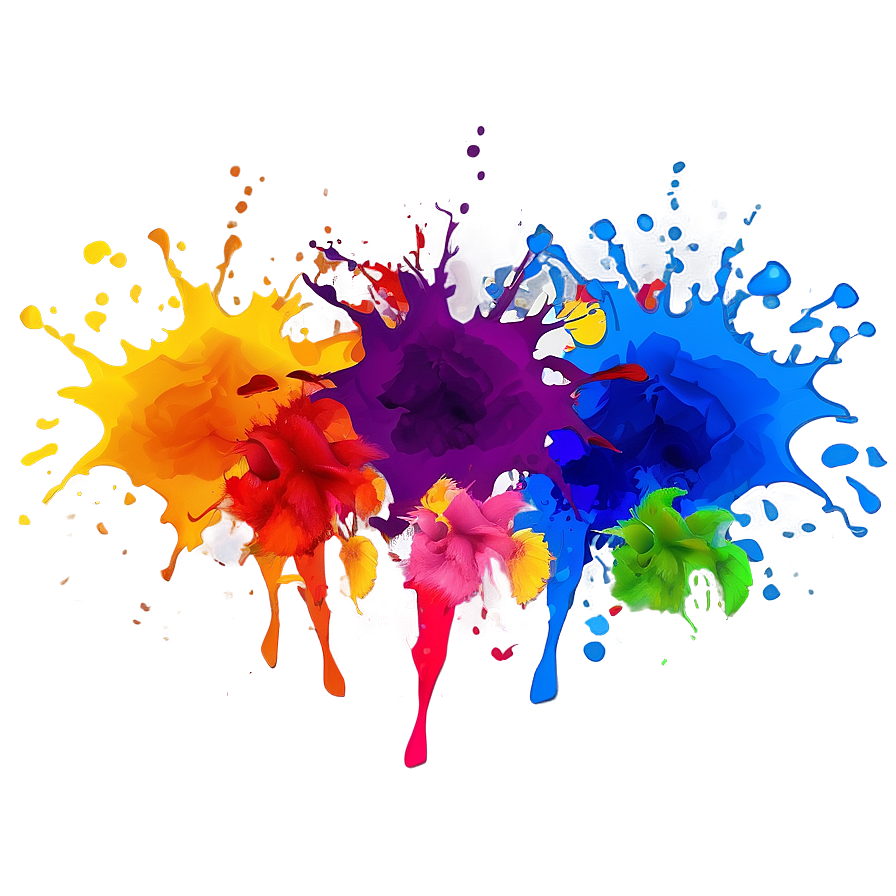 Cool Color Splash Design Png 7 PNG Image