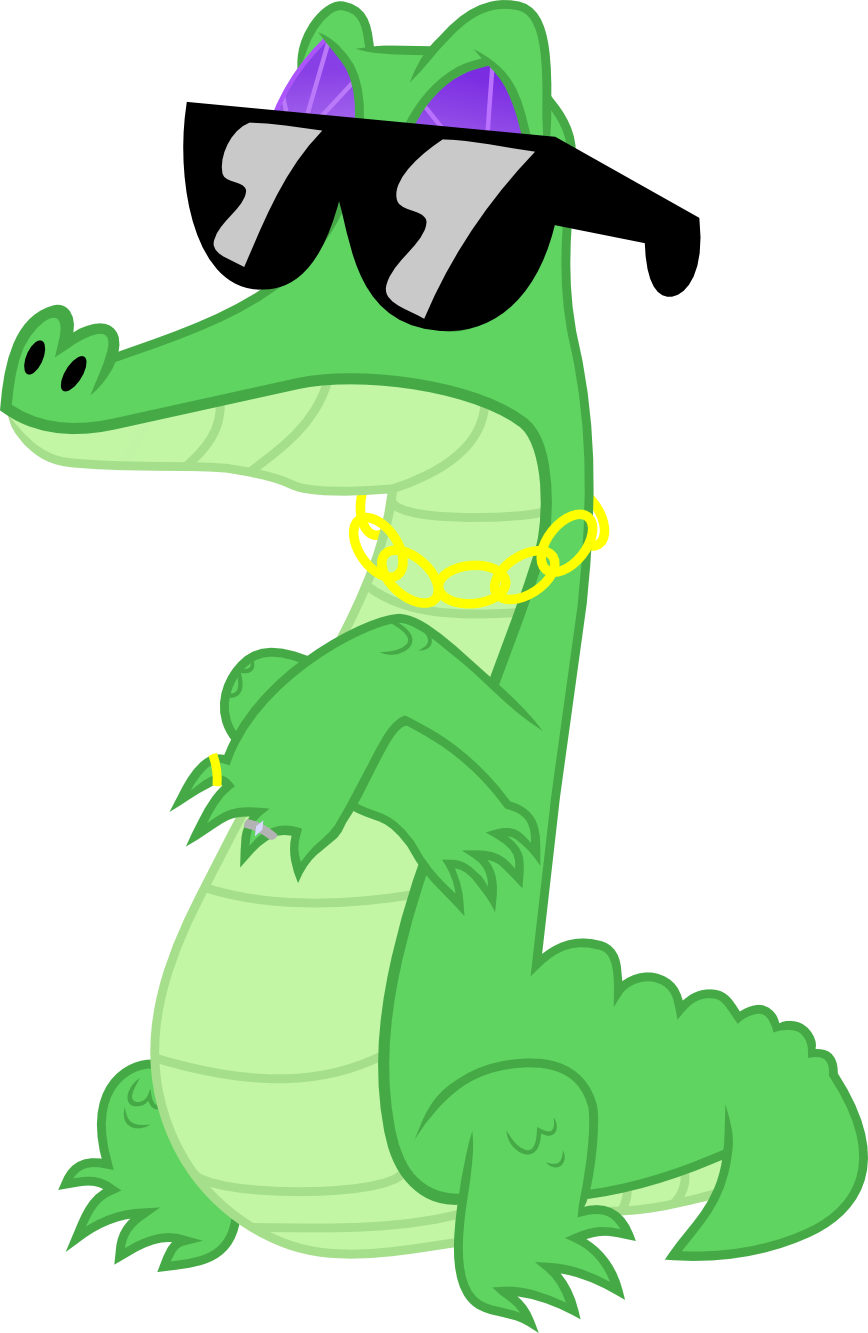 Cool Crocodile Cartoon Character PNG Image