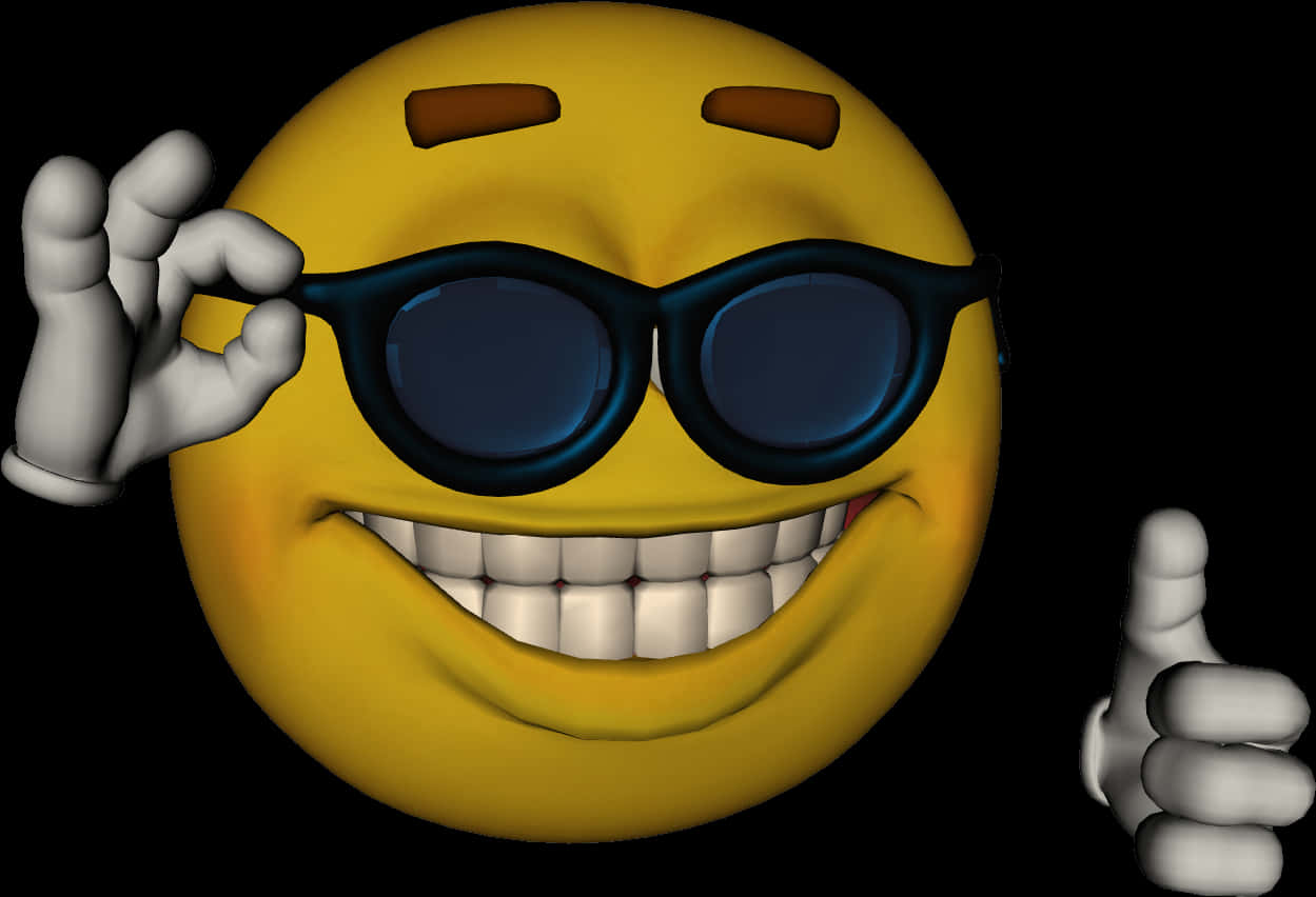 Cool Emoji With Sunglasses.jpg PNG Image