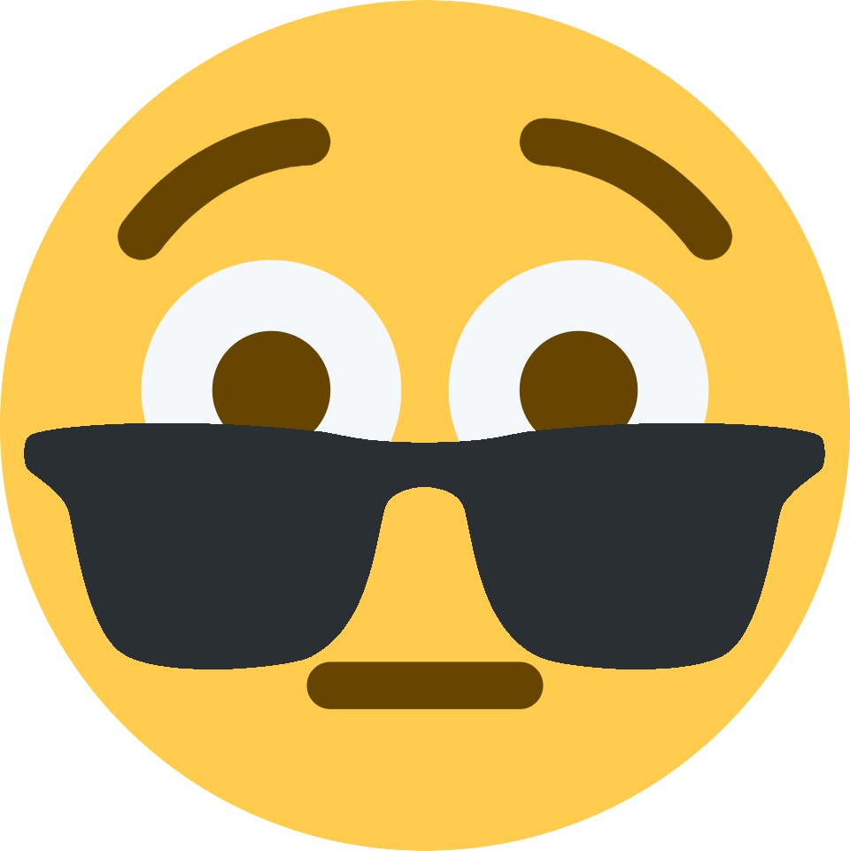 Cool Emojiwith Sunglasses PNG Image