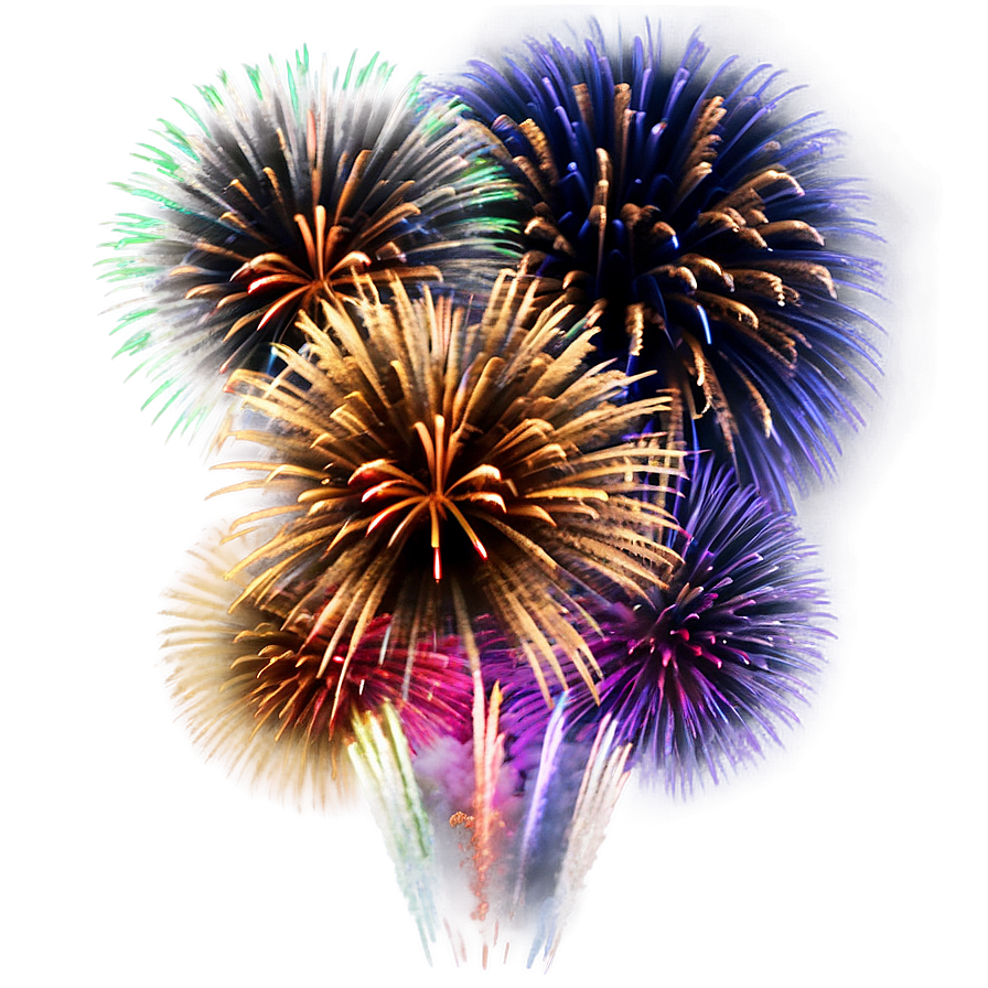 Cool Fireworks Display Png 06202024 PNG Image