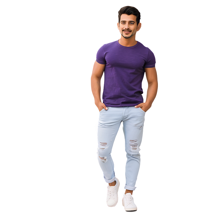 Cool Guy In Casual Outfit Png Tsw PNG Image