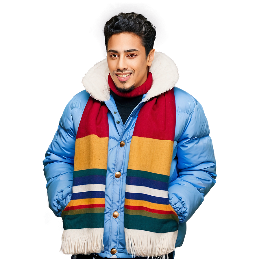 Cool Guy In Winter Clothes Png Vlb PNG Image