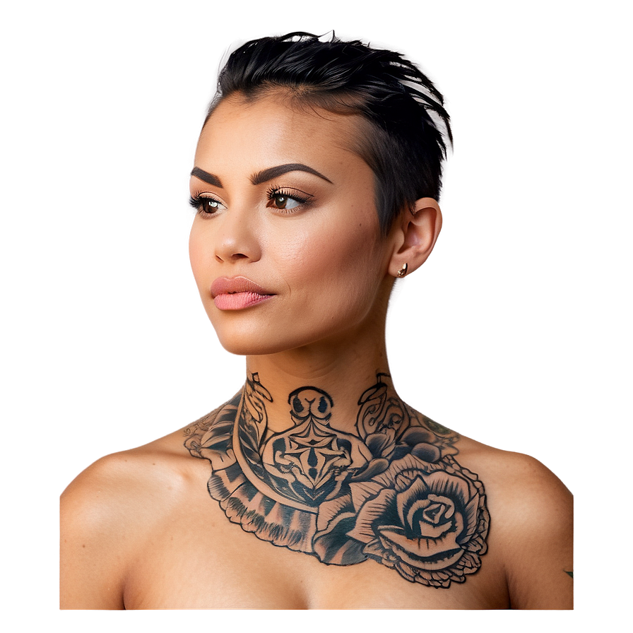 Cool Neck Tattoo Inspirations Png 10 PNG Image