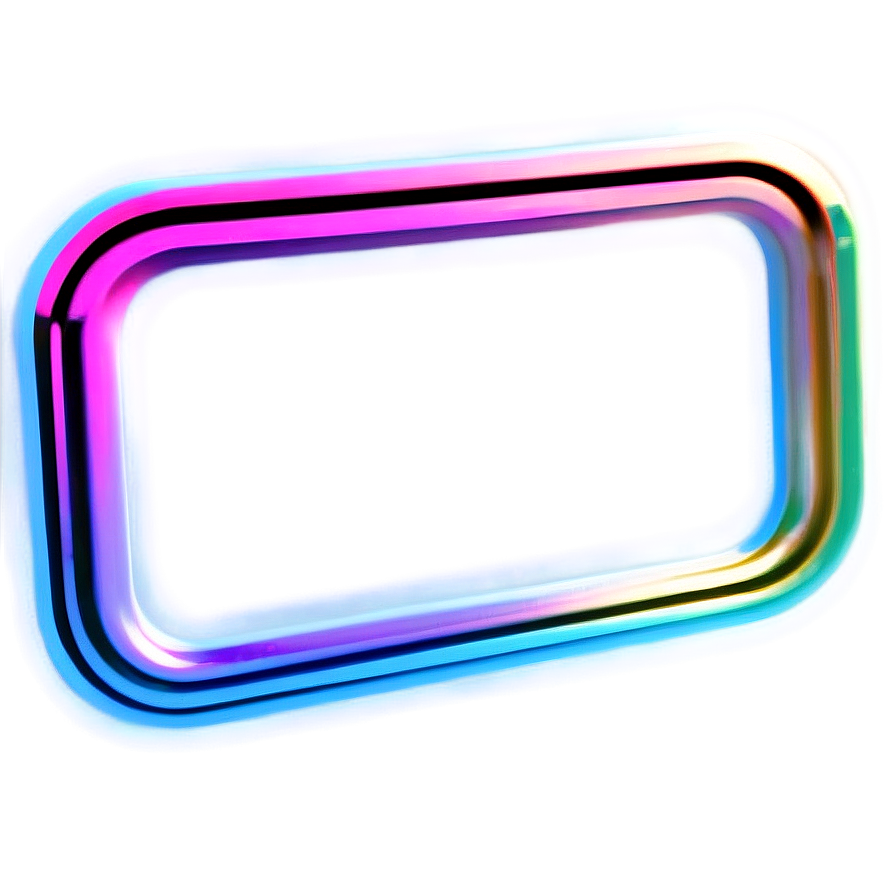 Cool Neon Rectangle Png 06272024 PNG Image