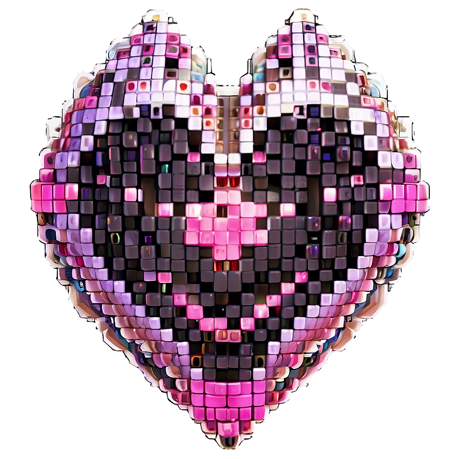 Cool Pixel Heart Png 05252024 PNG Image