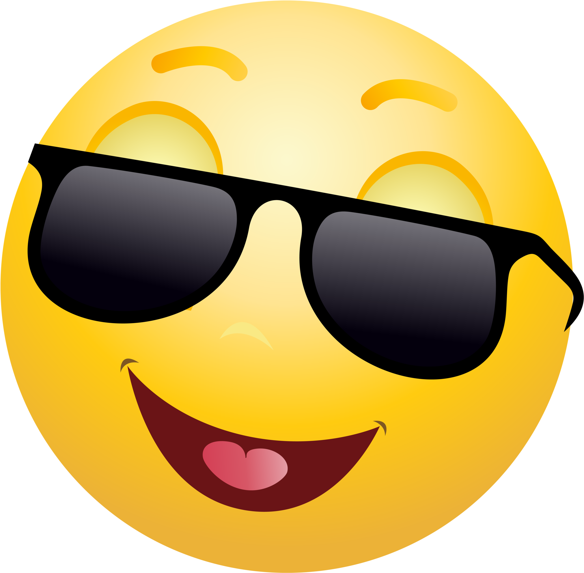 Cool Sunglasses Emoji PNG Image