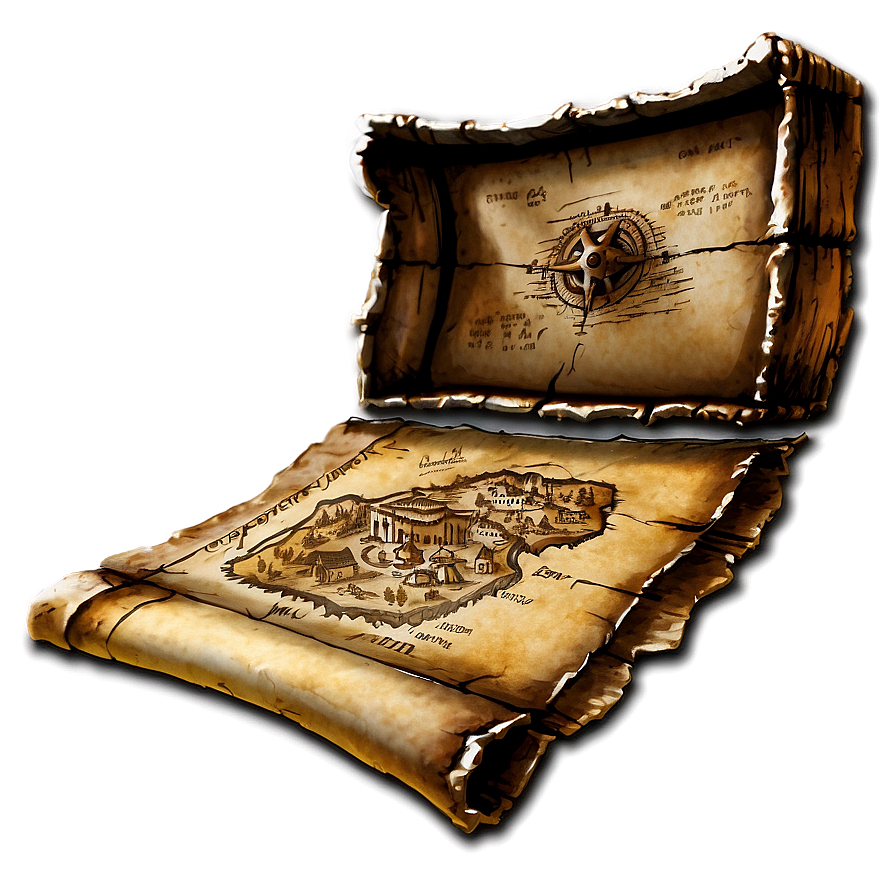 Cool Treasure Map Png Ufx PNG Image